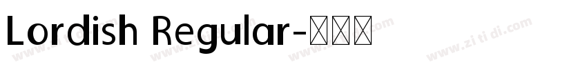 Lordish Regular字体转换